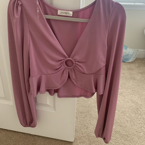 Purple Long Sleeve Top - Picture 3 of 3